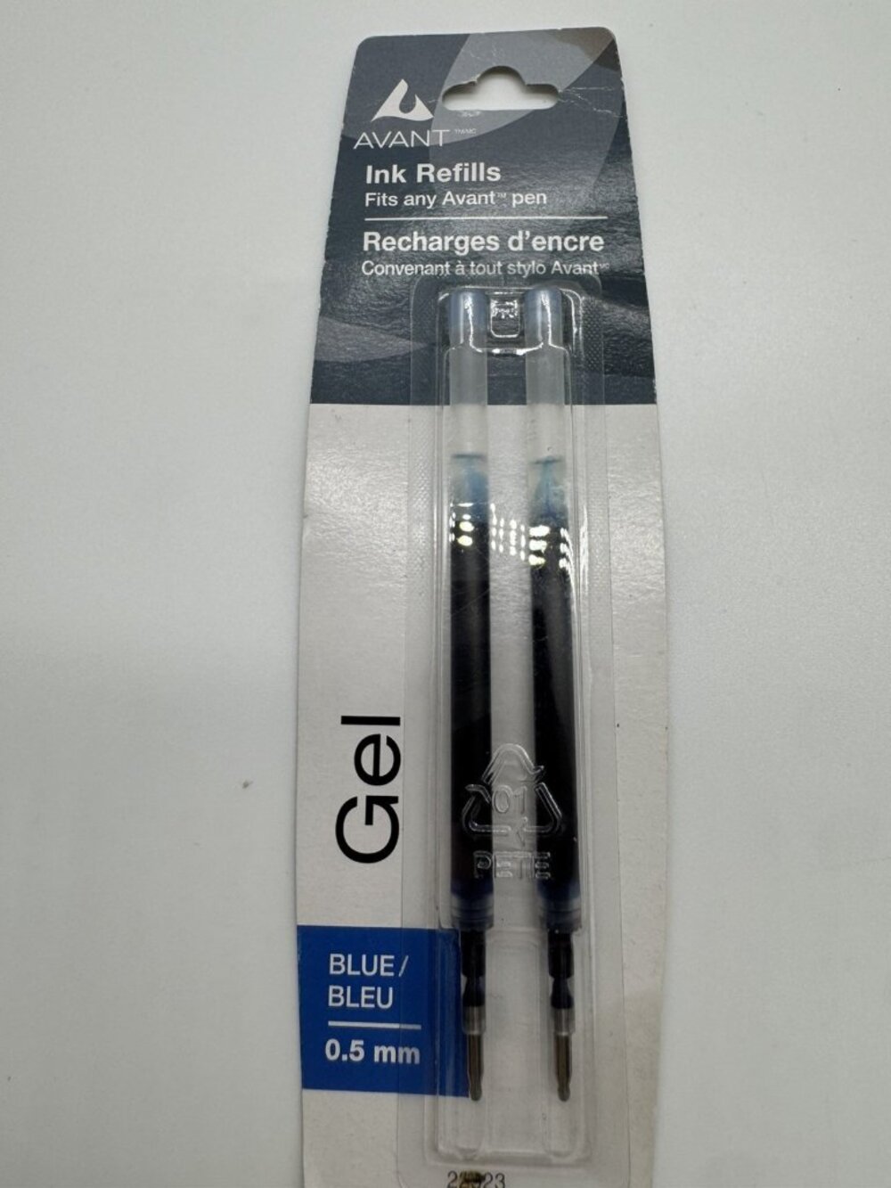 Avant Silkscribe Gel Ink Refills 0.5 mm Blue 2 Pack 22923 Staples 2012 New